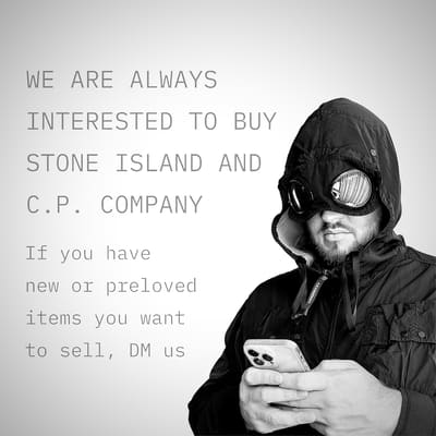 Sell to us. Whether it’s brand new or preloved, we are interested. 

#cpcompany #stoneisland #stoneislandsecond #cpcompanysecond